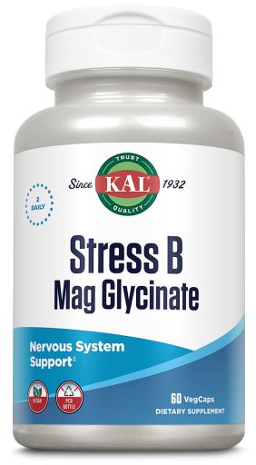 Stres B Magnesium Glycinate 60 Vegetable Capsules